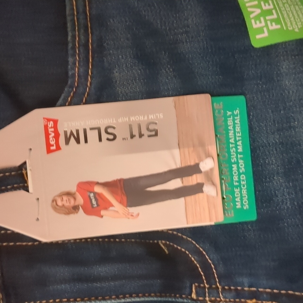 Levi's 511 slim eco performance jeans size 10 - Picture 2 of 11